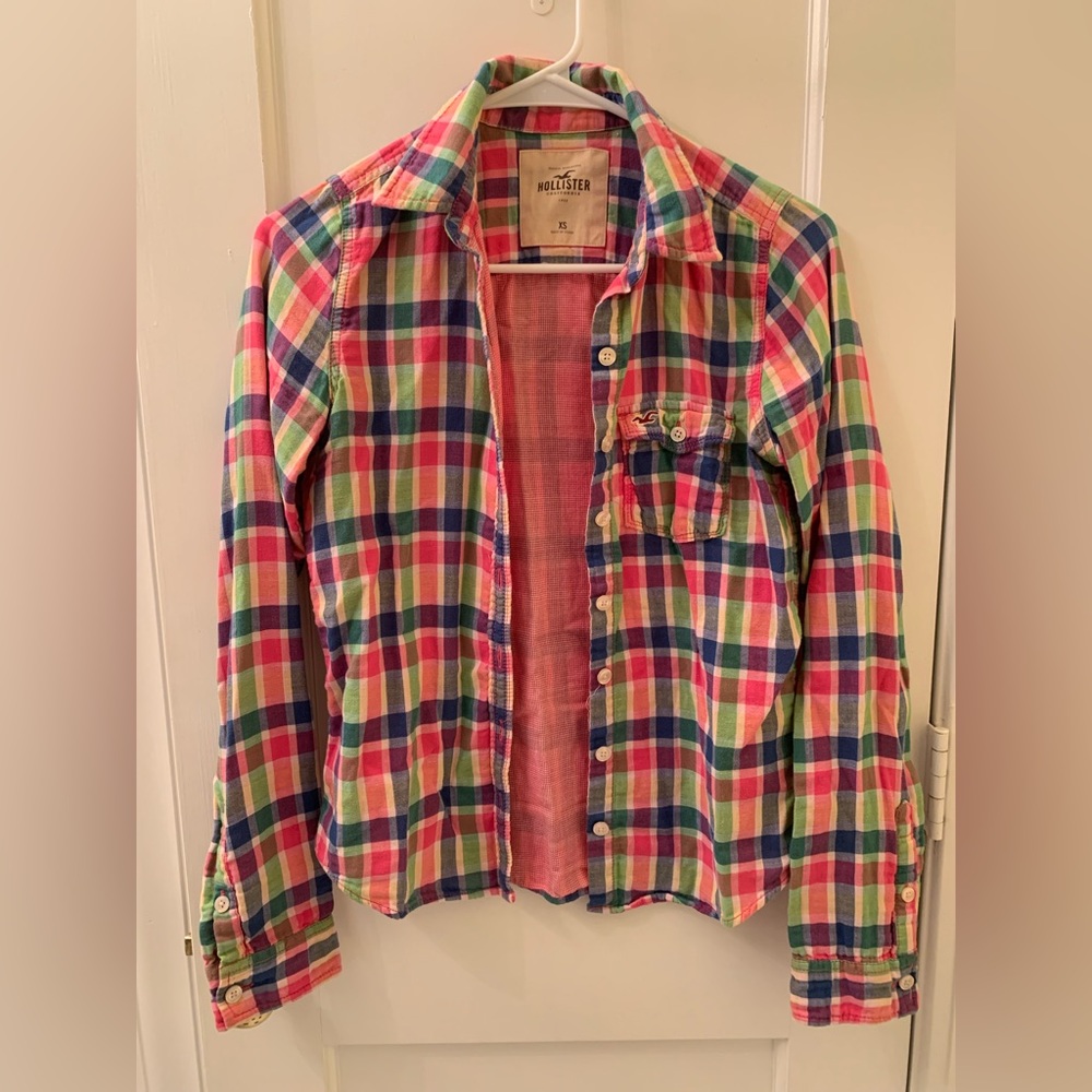 Plaid button down